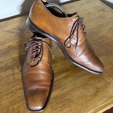 Cheaney Cognac Brown Leather 'Aidan' Shoes.Size 10F.