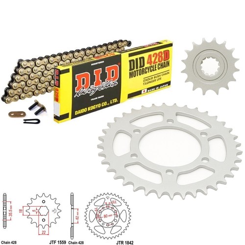 Tw125 chain and sprocket - chain, kit