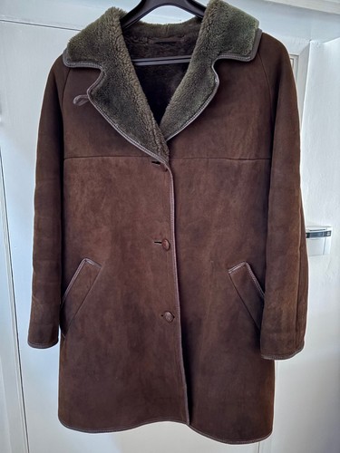 Ladies vintage sheepskin car - ladies,