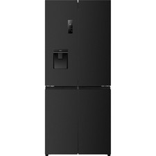 Fridgemaster MQ79460DB 79cm Frost Free American Fridge Freezer Black D Rated