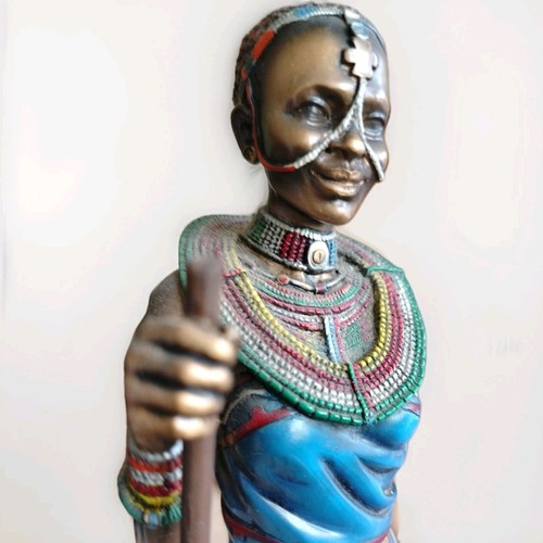 Female masai warrior figure - female,