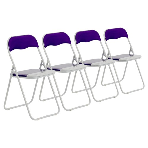Coloured padded folding - padded, chairs