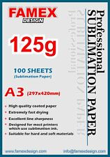 125g A3 Sublimation Paper for sub Press Heat Transfer Premium 100-200-300 Sheets