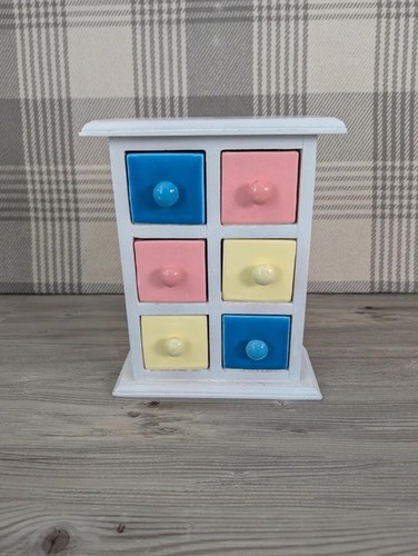 Mini wood ceramic spice - ceramic, chest