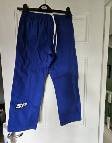 Blue judo trousers pants - blue,