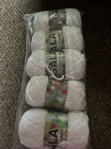 Gala eco soft white chenille - soft,