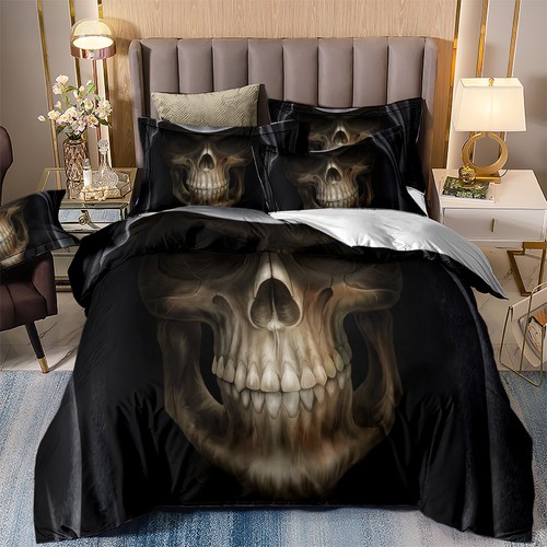Skull head duvet cover - cover, gothic