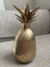 Vintage Retro Brass Pineapple Ice Bucket/ Pot 23cm