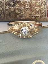 Gents 9ct Gold & Diamond Gypsy