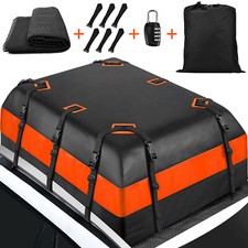 21 Cubic Feet Car Roof Bag Waterproof Travel Luggage Carrier with Anti-Slip Mat