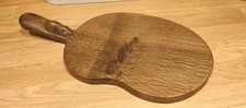 ROBERT MOUSEMAN THOMPSON  OAK HAND CARVED KIDNEY CHEESE BOARD WITH RUSTIC CHARM 