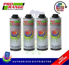 Pro Range Car Body Schutz x 4 Black Underseal 1 Litre Underbody Coating 