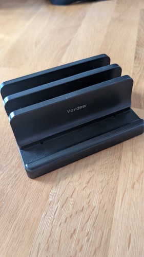 Black vertical laptop stand - black,