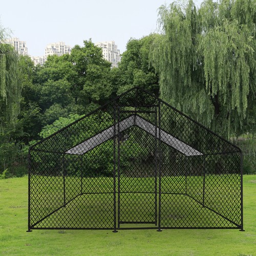Large metal chicken coop - chicken,