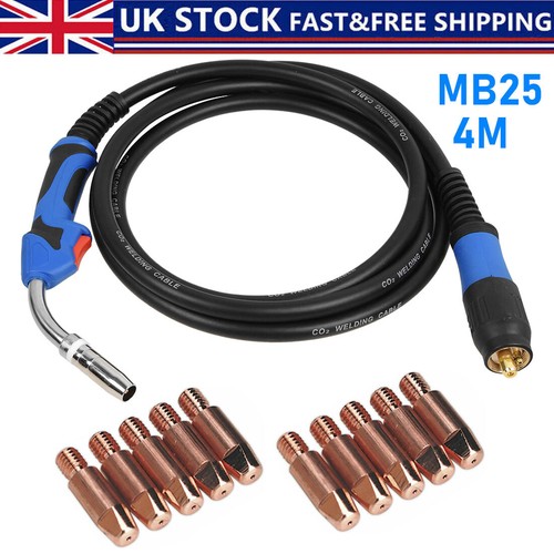 Mb25 mig welding torch - 4m,