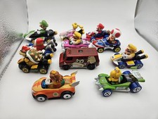 11x Hot Wheels Die Cast Mario Kart Bundle Joblot Used Condition 1x Pull Luigi