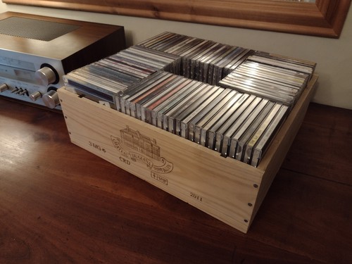 Storage wine box crate - cd,