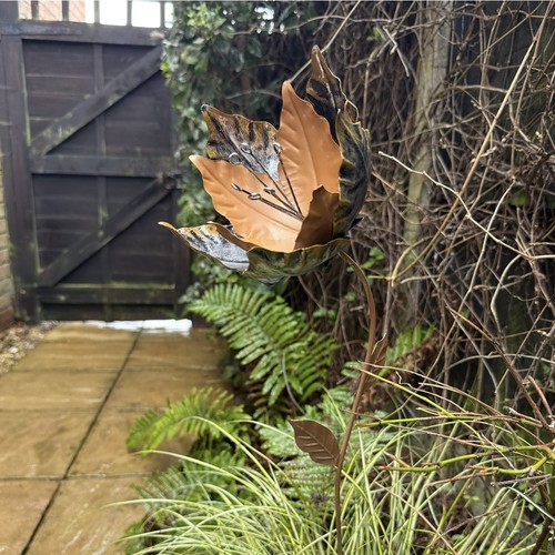 Large brown silver metal - large,
