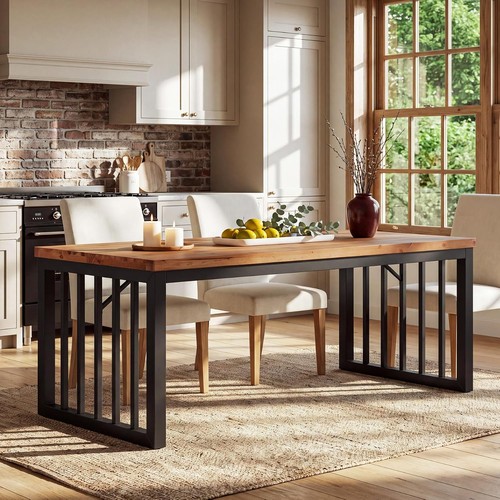 160cm solid wood dining table - 160cm,