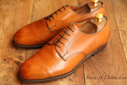 Edward green tan leather derby - green,