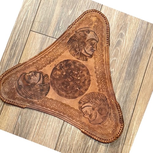Vintage hand tooled - vintage, leather