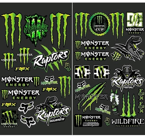 39x stickers sheets - sheets, monster