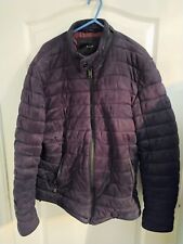 Mens Navy Blue Zara Quilted Jacket Size L