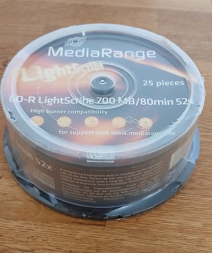 Pack mediarange cd r - 25,
