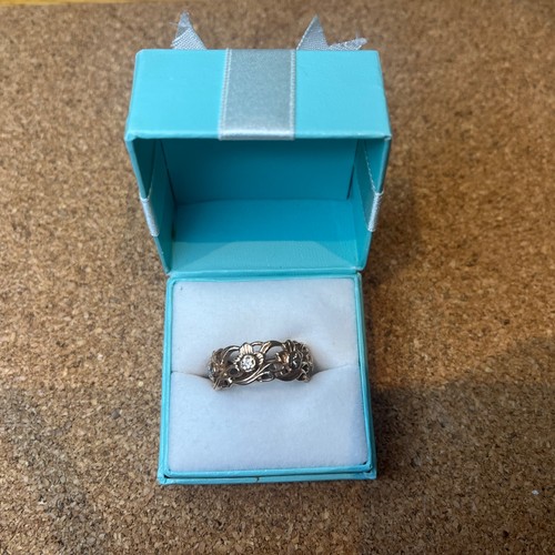 14ct welsh rose gold diamond - rose,
