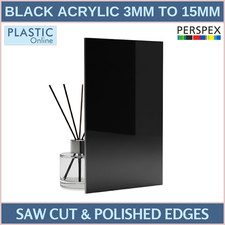 Black Acrylic Sheets | Cut To Size Perspex Plastic Panels | Cast Black 962