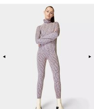 BNWT Sweaty Betty Space Dye Ski Base Layers Top & Leggings Pink Small  RRP £160