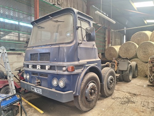 1971 erf chassis - cab, vintage
