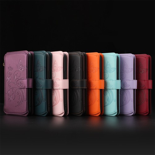 Magnetic leather wallet case - magnetic,