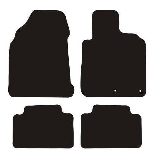 Tailored black car mats - tailored,