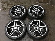 4x Genuine Mercedes Benz A  Class 17" Alloy Wheels Tyre 225 40