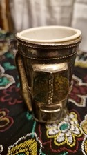 Silver Plated Grenadier England Golf Bag Trinket Holder drink measure retro 