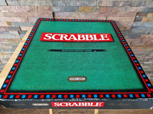 Scrabble deluxe board game - scrabble,