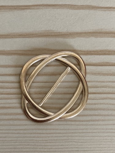 Gold metal scarf ring - scarf,