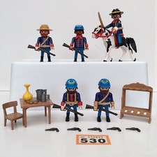 Civil War Playmobil Western Union Soldiers Bundle + Accessories Cowboys ACW US 2