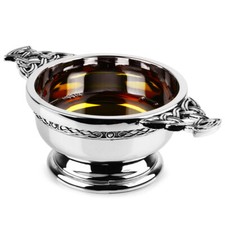 Chrome Plated Quaich Bowl -
