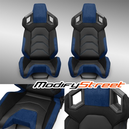 Pure black blue - black+blue, pvc