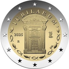 Italy 2 Euro Commemorative Coin 2025 - Jubilee 2025. Uncirculated.