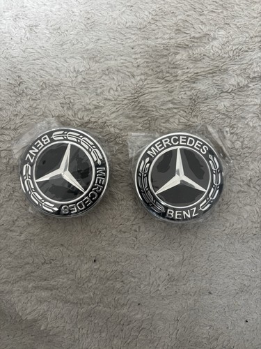 Black mercedes benz 75mm - benz, alloy
