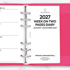 2027 Week on two pages diary
