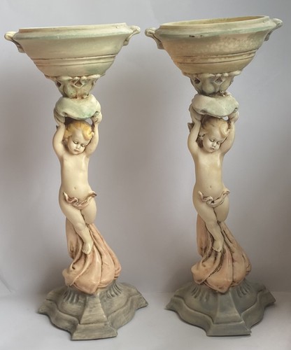 Rare signed capodimonte - rare, stands