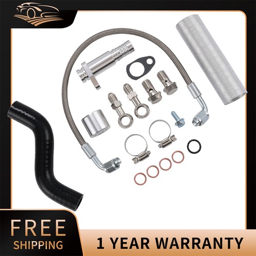 Turbo oil feed line - oil, drain