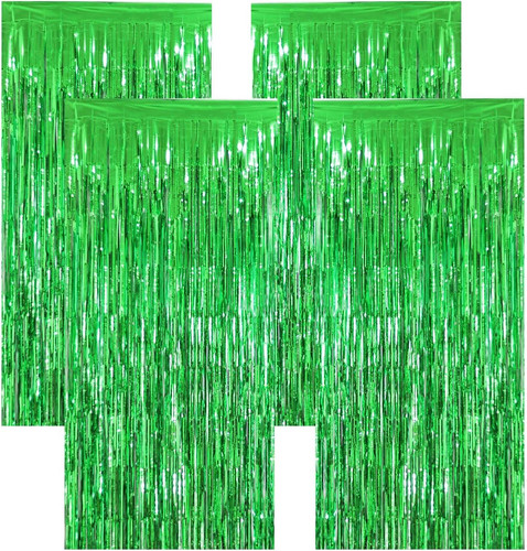 Pack green foil fringe - 4,