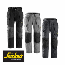 SNICKERS 3223 FLOOR LAYERS TROUSERS HOLSTER POCKETS CORDURA RIP STOP WORK PANTS