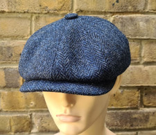 Harris Tweed Wool Newsboy Cap