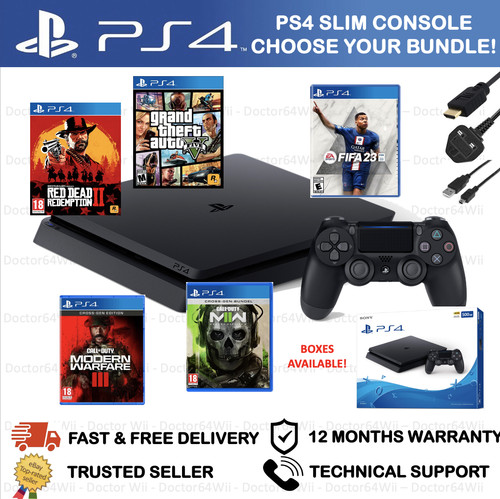 Sony playstation slim - playstation, ps4